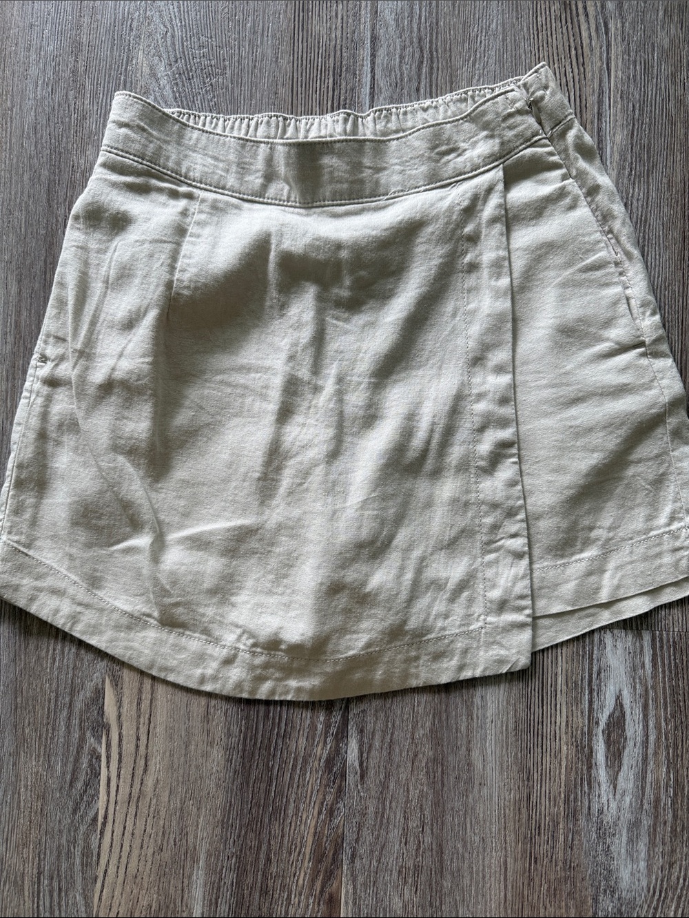 St. John's Bay Cream Linen Blend Skort